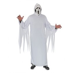Costume Uomo Fantasma Bianco Ghost Vestito Halloween Carnevale - Pegasus