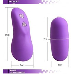 Ovulo Vaginale Vibrante 20 Modalità Wireless con Telecomando Senza Fili Ovetto Vibratore
