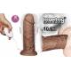 Vibratore Gigante Marrone Dildo Realistico Vibrante Diametro Enorme 6 cm Sex Toy