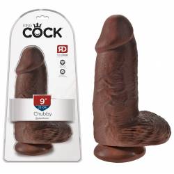 Maxi Dildo Anale Vaginale Realistico Fallo Gigante Marrone dal Diametro Enorme King Cock